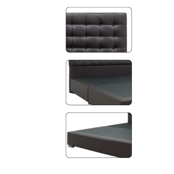 ฐานรองหัวเตียง 6 ฟุต WISDOM DESIGN FURNITURE รุ่น BONG BLANC สีดำ